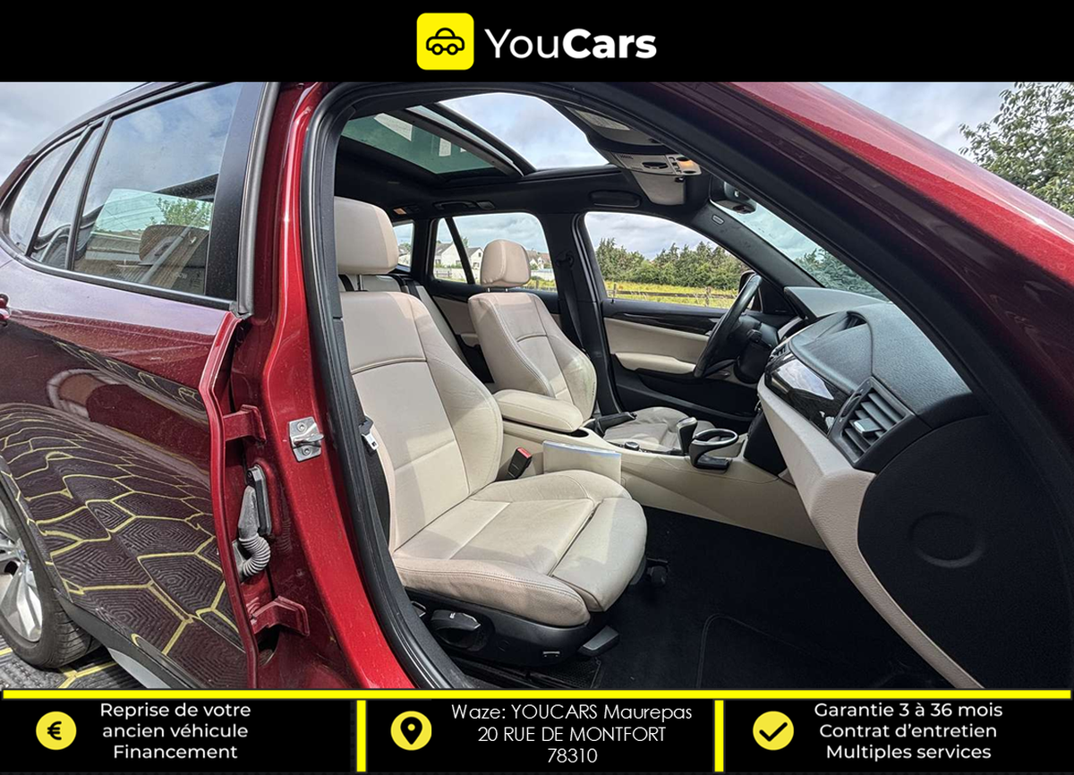 Bmw X1 (E84) 20d sDrive 2.0 d 177 cv TOIT OUVRANT PREMIERE MAIN ENTRETIEN COMPLET RADAR DE RECUL