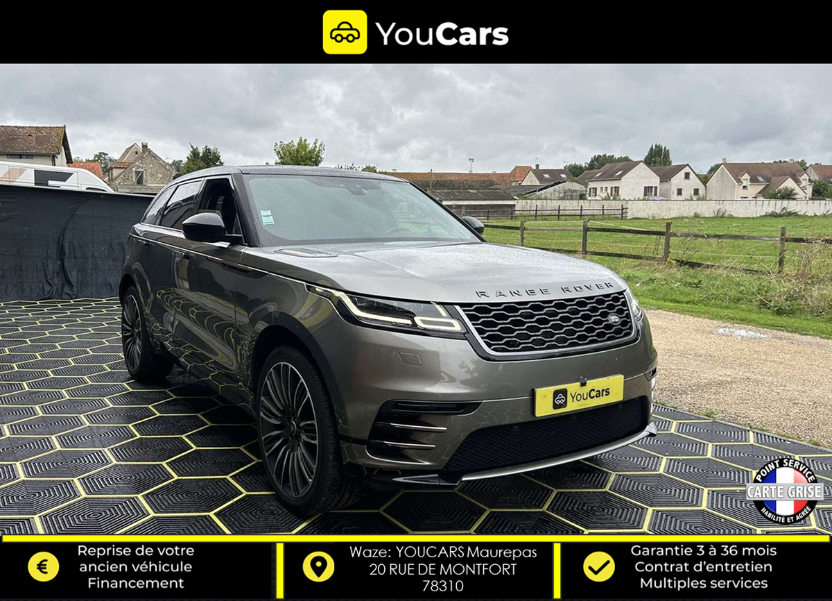 Land-Rover Range Rover Velar R-DYNAMIC D240 2.0 4WD 240 cv Boîte auto ENTRETIEN LAND ROVER