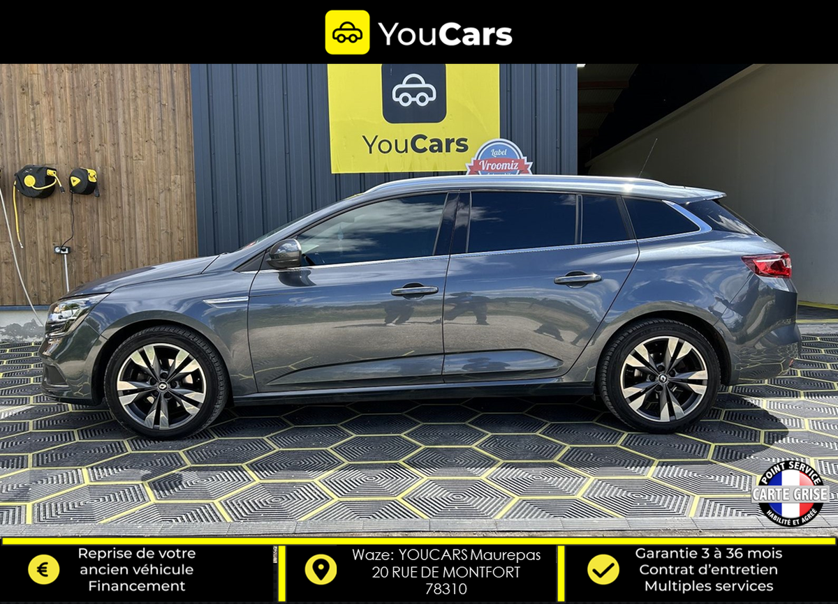 RENAULT Megane IV ESTATE INTENS 1.3 TCe GPF EDC7 140 cv AFFICHAGE TETE HAUTE - CAMERA DE RECUL