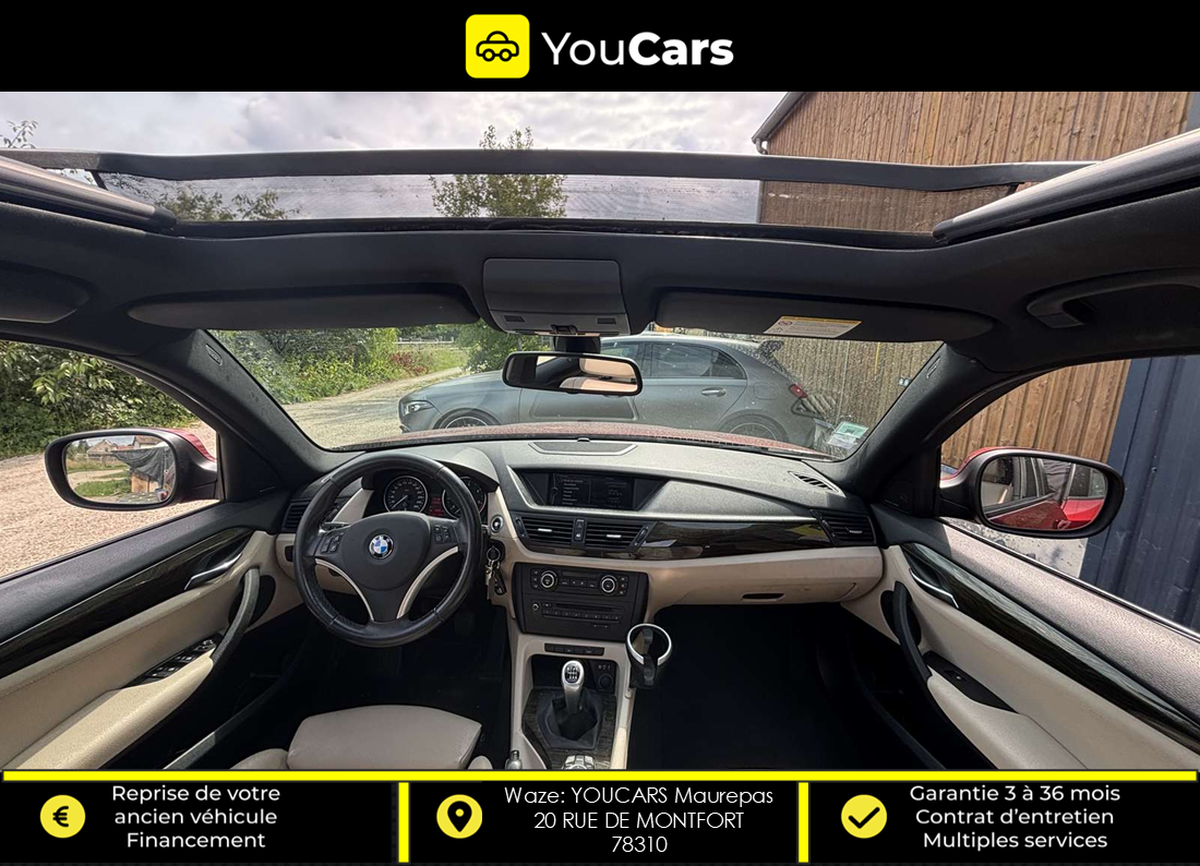 Bmw X1 (E84) 20d sDrive 2.0 d 177 cv TOIT OUVRANT PREMIERE MAIN ENTRETIEN COMPLET RADAR DE RECUL