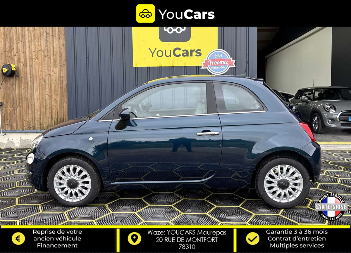 Fiat 500 III Phase 3 1.0 LOUNGE Mhd 69 cv PACK CITY TOIT PA