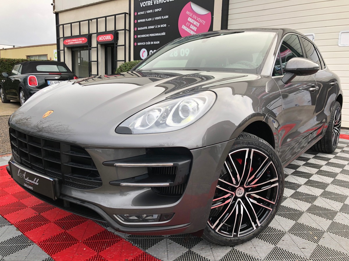 Porsche Macan TURBO 3.6 400 1°MAIN GRIS QUARTZ fr