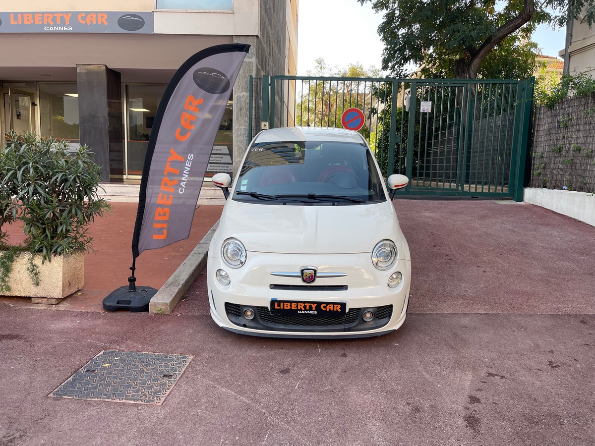 Abarth 500 160 CV Turismo / Reprogrammée Bio Ethanol / Intérieur Cuir Rouge