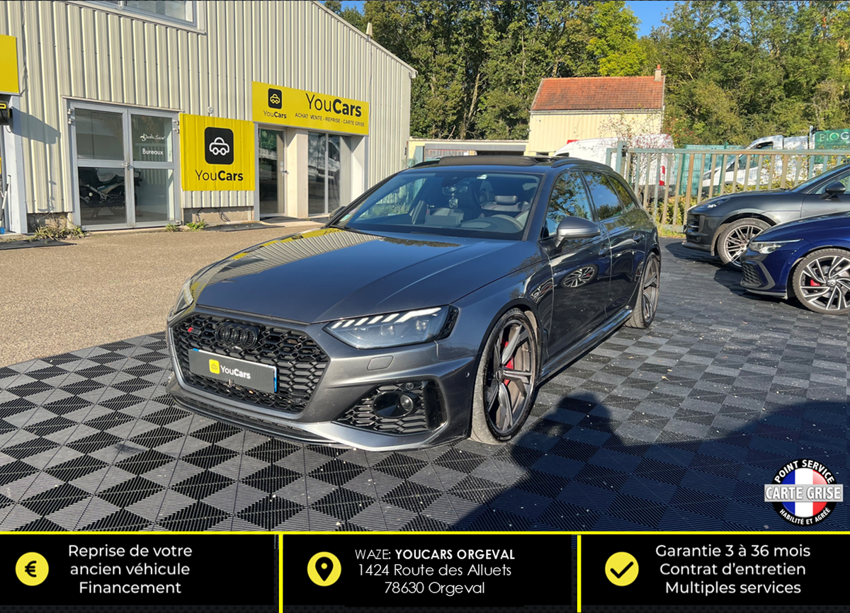 Audi RS4 Avant Quattro 2.9 TFSI V6  450 cv Boîte auto - FULL OPTIONS - ENTRETIEN COMPLET