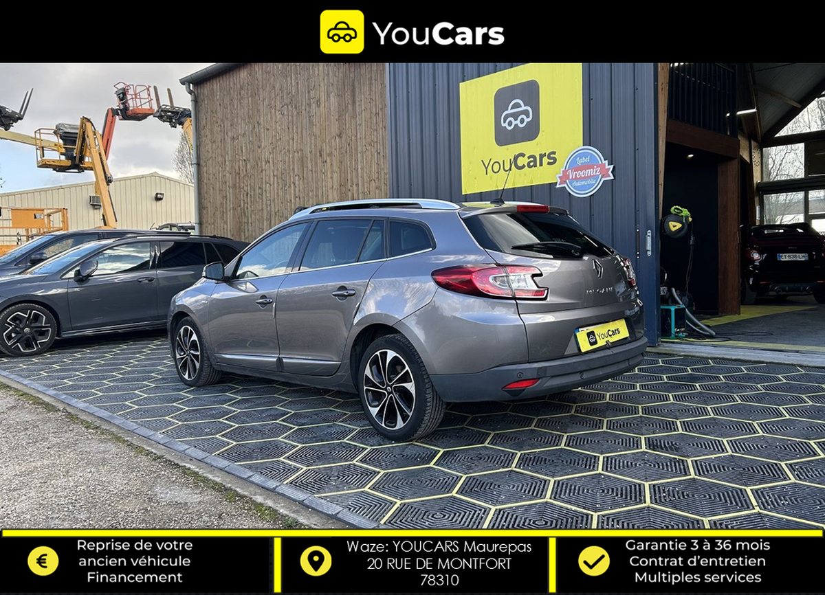 RENAULT Megane Estate BOSE 1.6 dCi 130 cv TOIT OUVRANT - SIEGES CHAUFFANTS - CAMERA DE RECUL