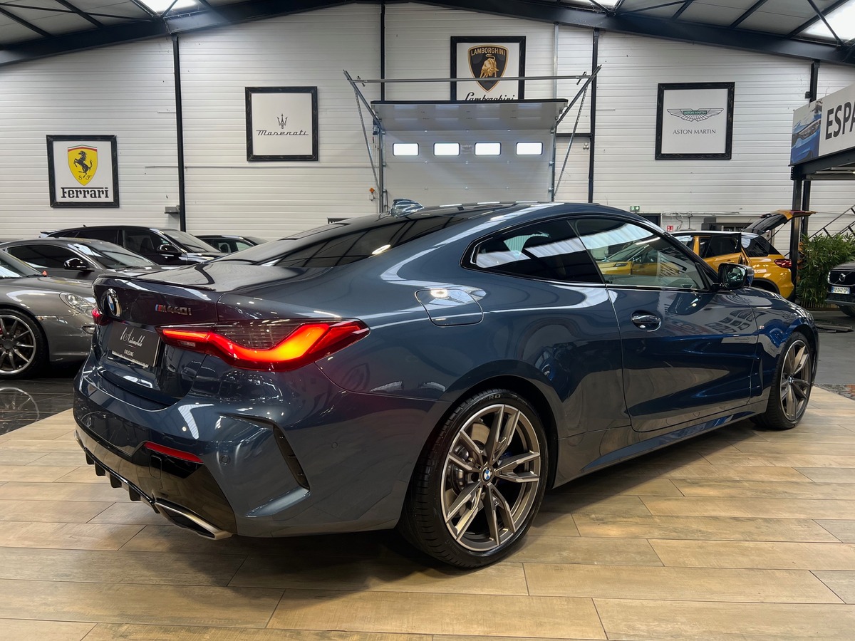 Bmw Série 4 Coupé (G22) M440I XDRIVE 374 BVA8 / Arctic Race Blue/Toit Pano