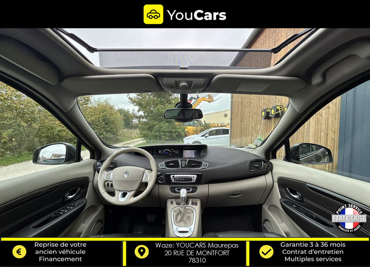 RENAULT Scenic INITIAL Phase 2 1.5 dCi EDC 6 110 cv BOITE AUTO - TOIT OUVRANT - GPS