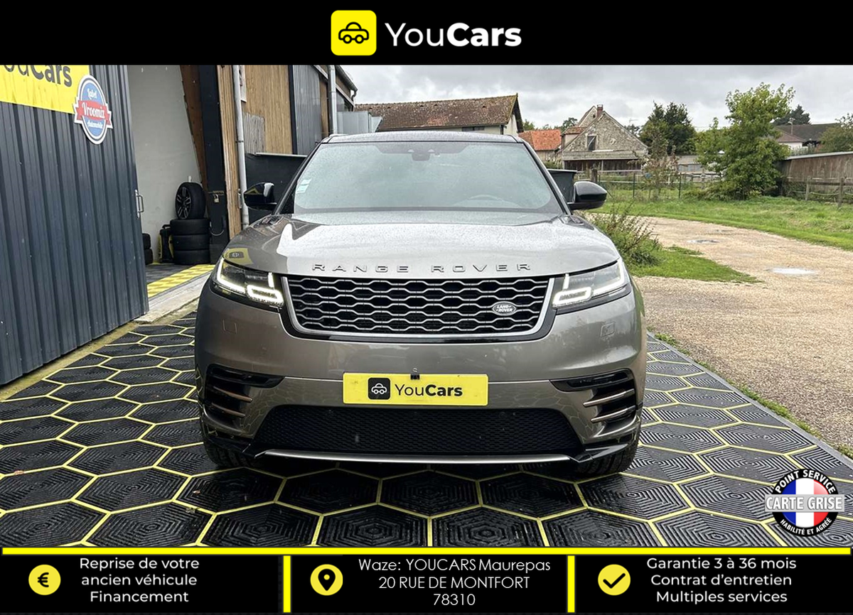 Land-Rover Range Rover Velar R-DYNAMIC D240 2.0 4WD 240 cv Boîte auto ENTRETIEN LAND ROVER