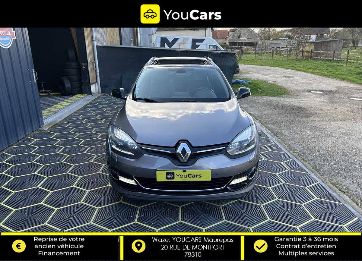 RENAULT Megane Estate BOSE 1.6 dCi 130 cv TOIT OUVRANT - SIEGES CHAUFFANTS - CAMERA DE RECUL