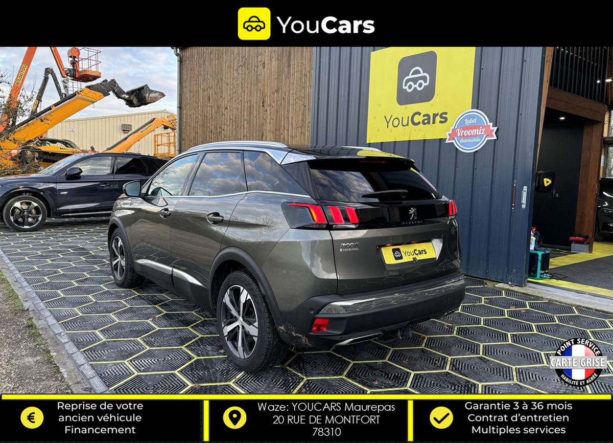 Peugeot 3008 II GT 2.0 BlueHDi EAT8 180 cv Boîte auto CAMERA DE RECUL APPLE CARPLAY SIEGES CHAUFFANT