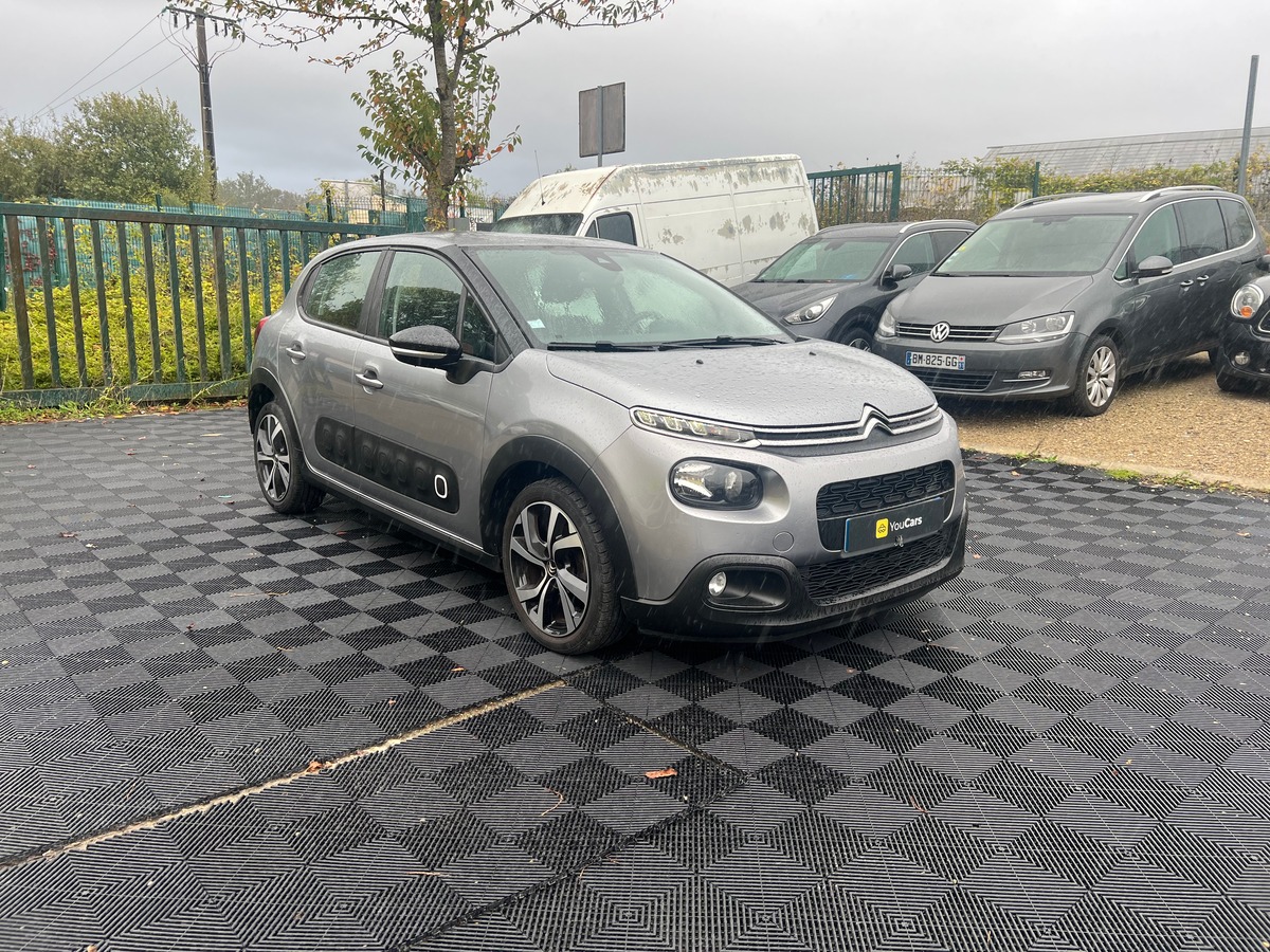 Citroën C3 1.5 BlueHDi 102 cv- CARNET D'ENTRETIEN COMPLET - RADAR DE RECUL - CARPLAY - MOTEUR FIABLE