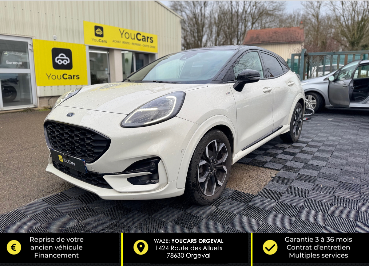 Ford Puma 1.0 i 12V Ecoboost mHEV 155 cv ST-LINE - CAMERA DE RECUL - CARPLAY - SIEGES CHAUFFANTS