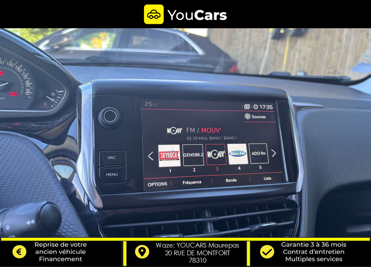 Peugeot 208 GT LINE 5 Portes 1.6 Blue HDi 99 cv RADAR DE RECUL APPLE CARPLAY ENTRETIEN A JOUR