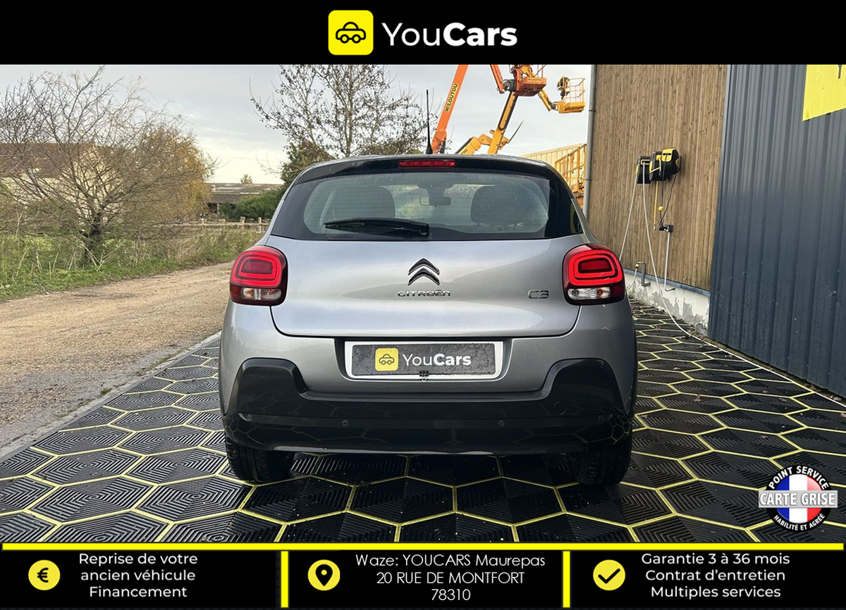 Citroën C3 GRAPHIC 1.2 VTi 83 cv ENTRETIEN CITROEN - CARPLAY - RADAR DE RECUL AR