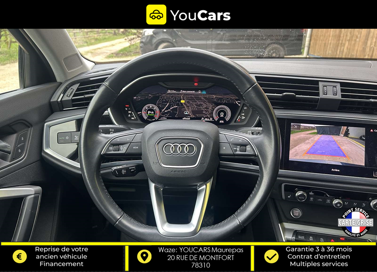 Audi Q3 Sportback 35 Tdi 150 cv S TRONIC 7 ENTRETIEN AUDI CAMERA DE RECUL INTERIEUR CUIR VIRTUAL