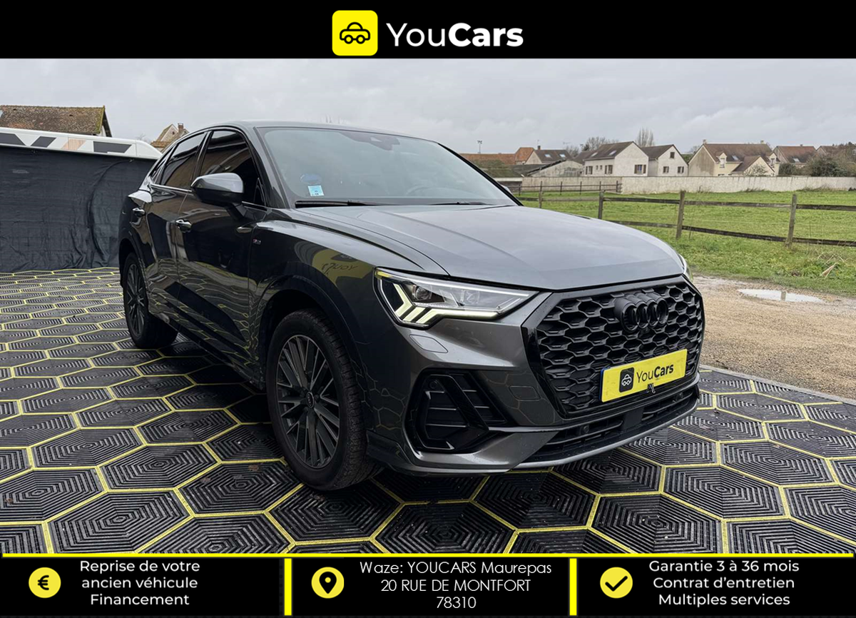 Audi Q3 Sportback 45e 1.4 TFSI 16V GPF 245 PHEV DSG6 150 cv S-LINE ENTRETIEN FULL AUDI CAMERA RECUL