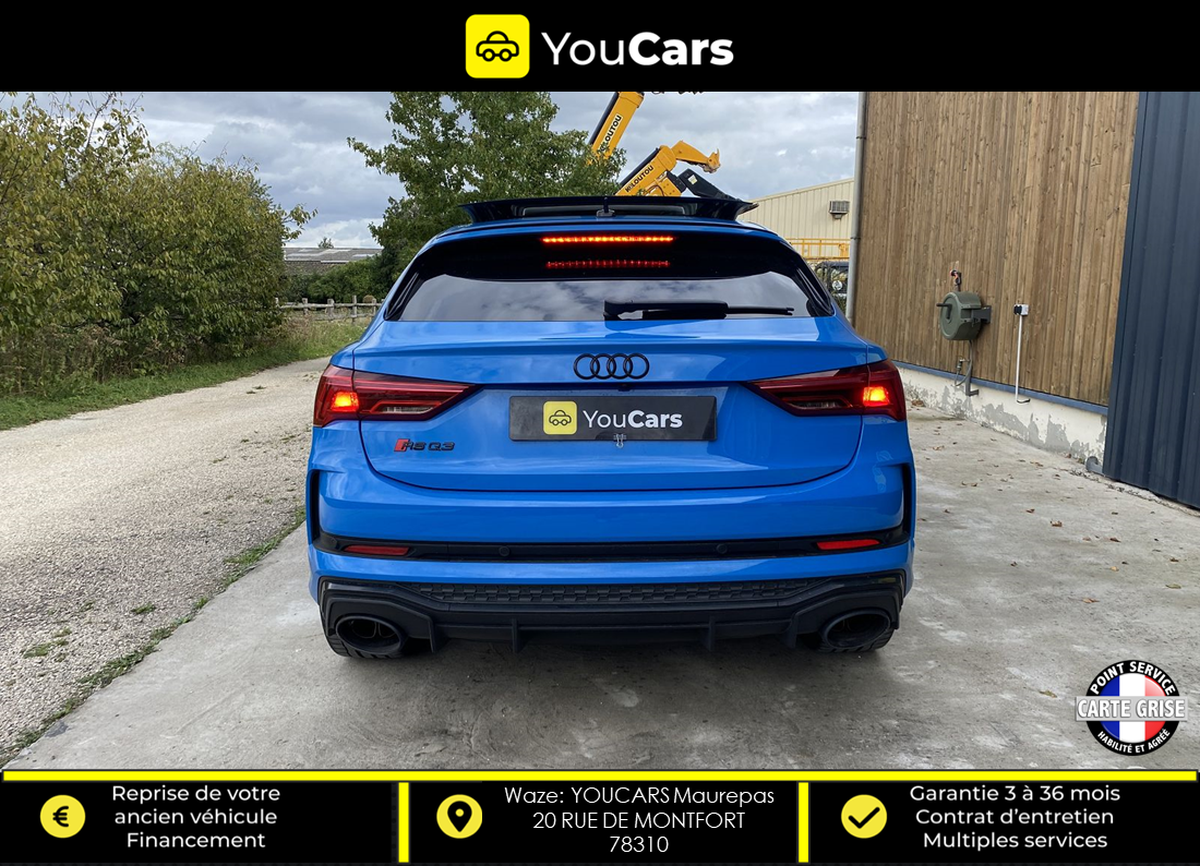 Audi RS Q3 RSQ3 2.5 TFSi  Quattro S tronic7 400 cv MALUS PAYE - RIEN A PREVOIR - ENTRETIEN COMPLET