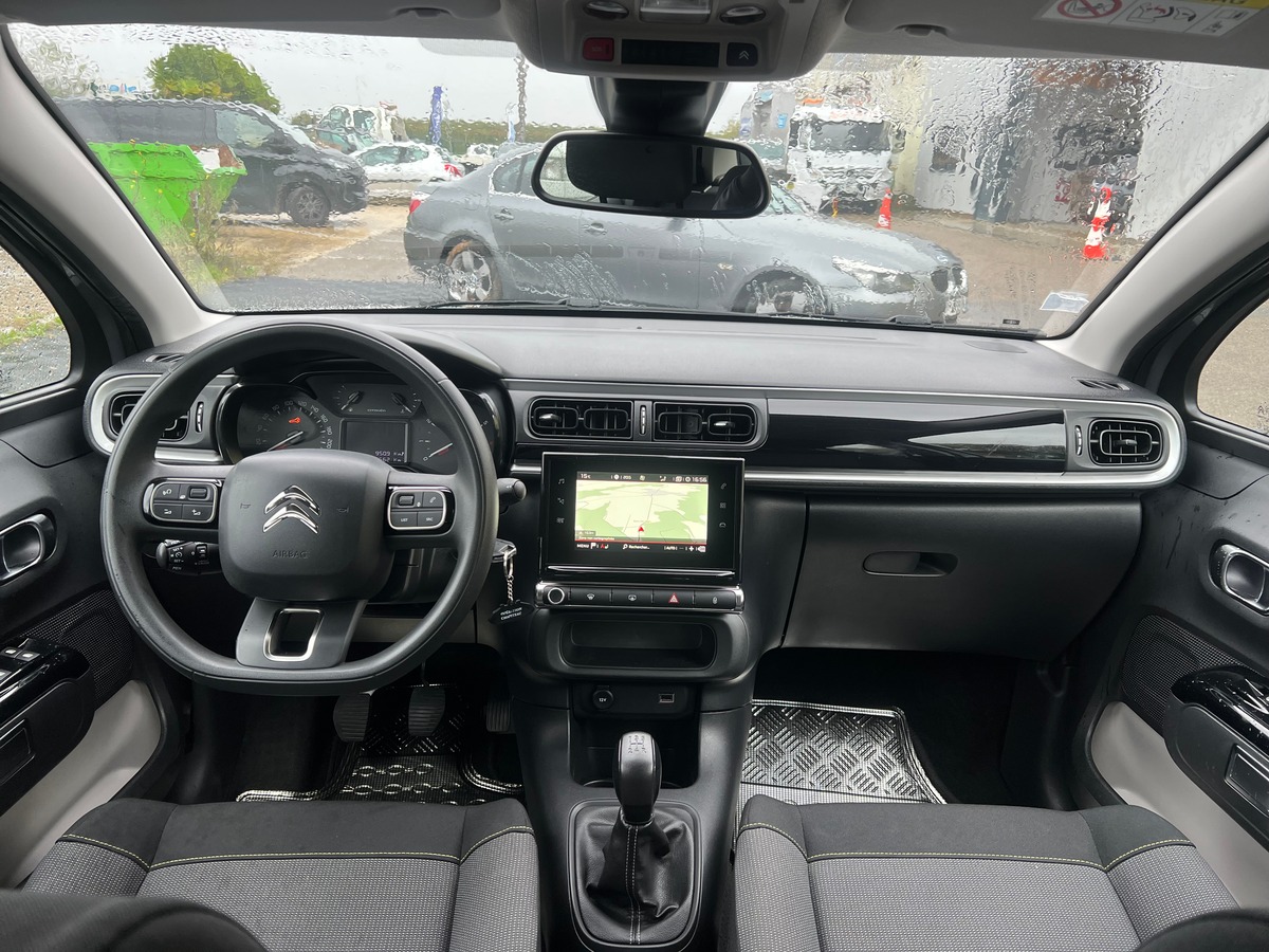 Citroën C3 1.5 BlueHDi 102 cv- CARNET D'ENTRETIEN COMPLET - RADAR DE RECUL - CARPLAY - MOTEUR FIABLE