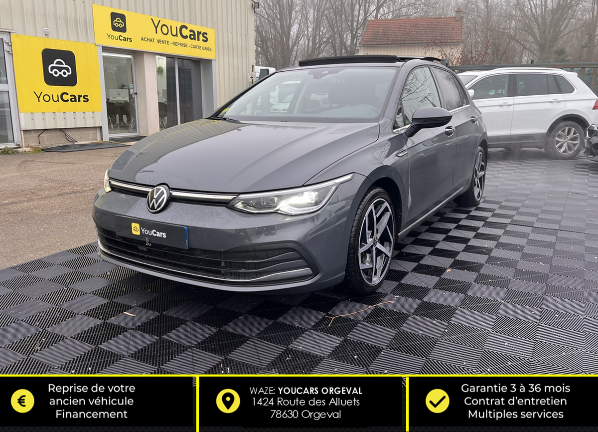 Volkswagen Golf VIII 2.0 TDi 150 cv Boîte auto - TOIT OUVRANT - ENTRETIEN COMPLET - SIEGE ELECTRIQUE