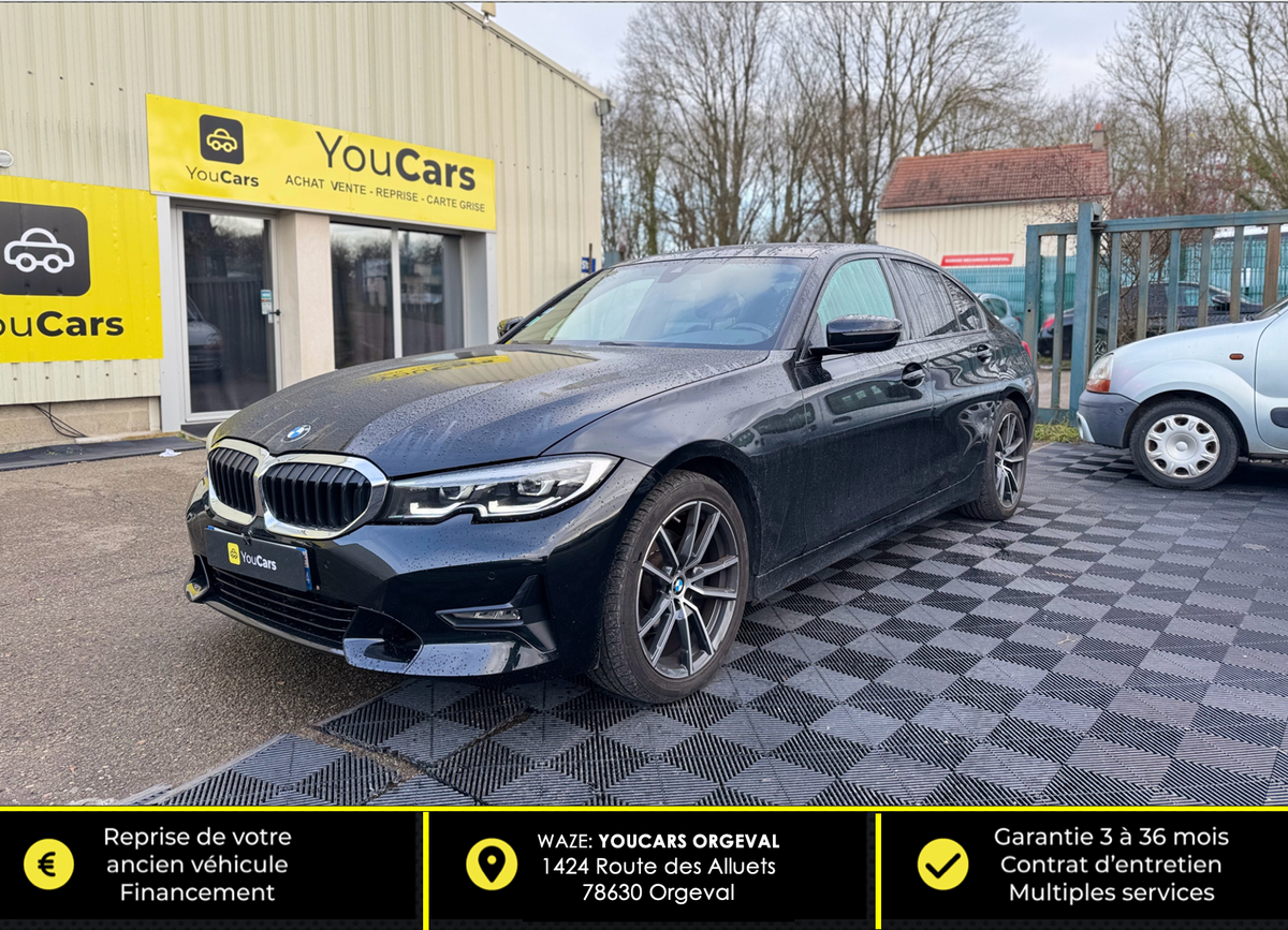 Bmw Série 3 320 i 2.0 184 cv Boîte auto PACK M - APPLE CARPLAY - CUIR - VIRTUAL COCKPIT