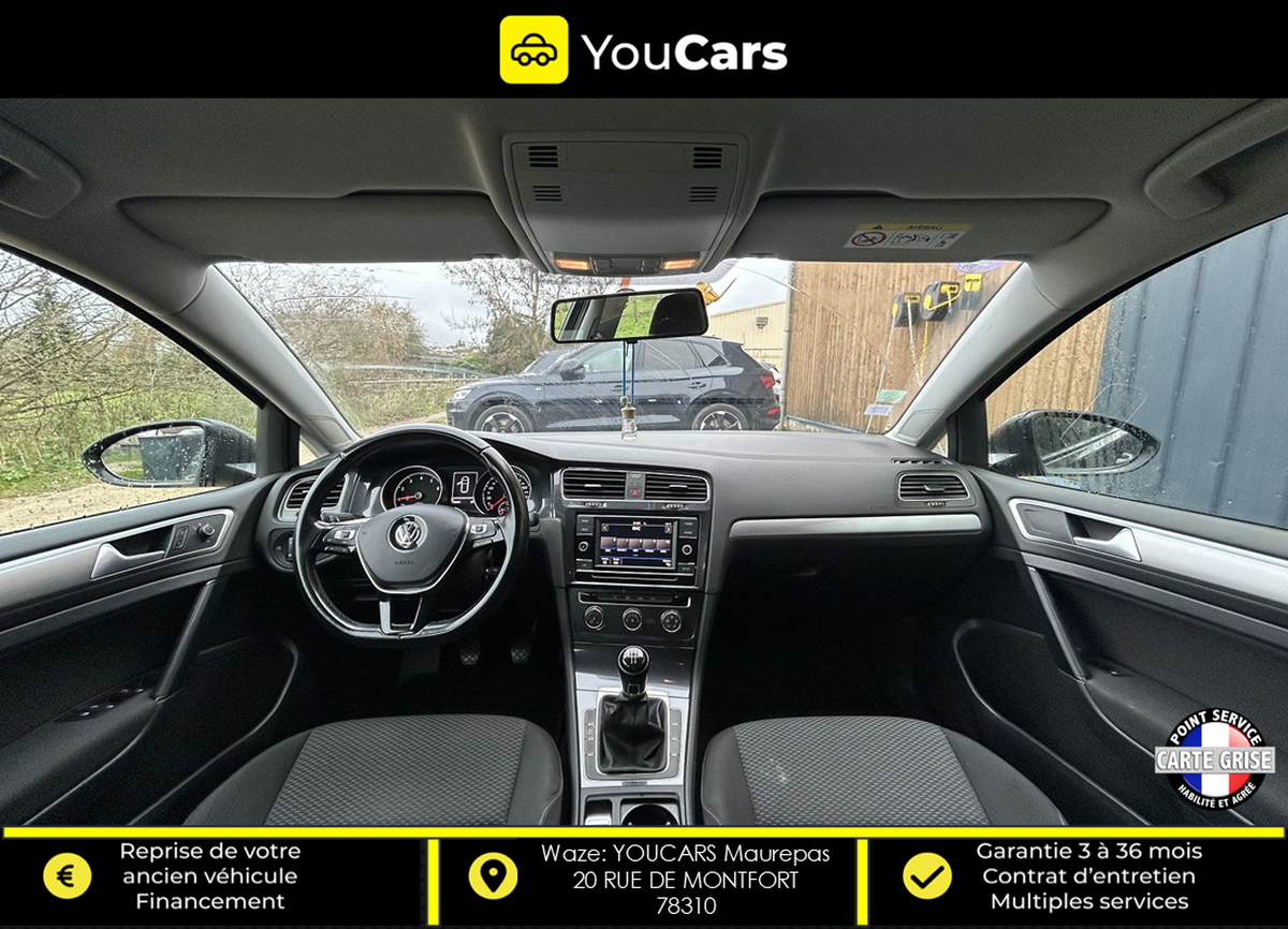 Volkswagen Golf VII 7 5 Portes 1.0 TSI 86 cv ECRAN BLUETOOTH