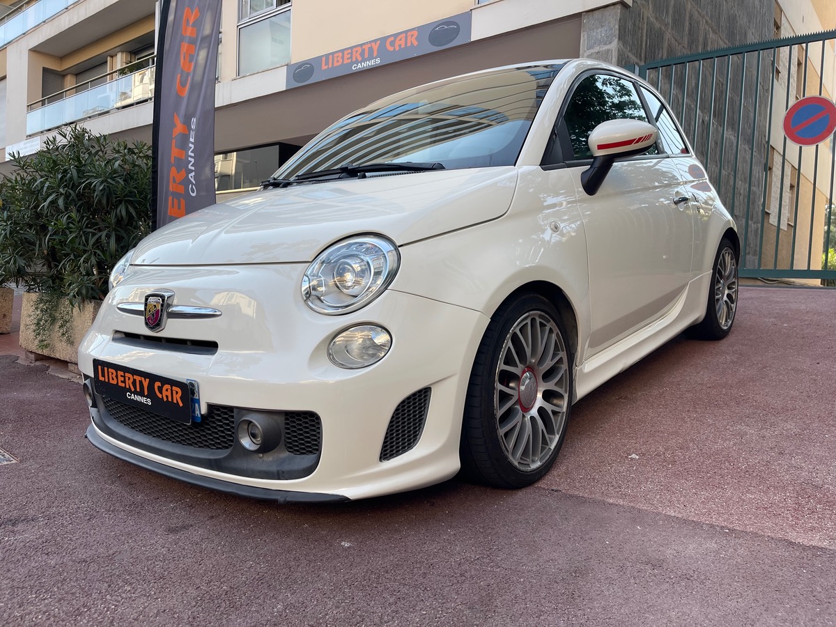 Abarth 500 160 CV Turismo / Reprogrammée Bio Ethanol / Intérieur Cuir Rouge