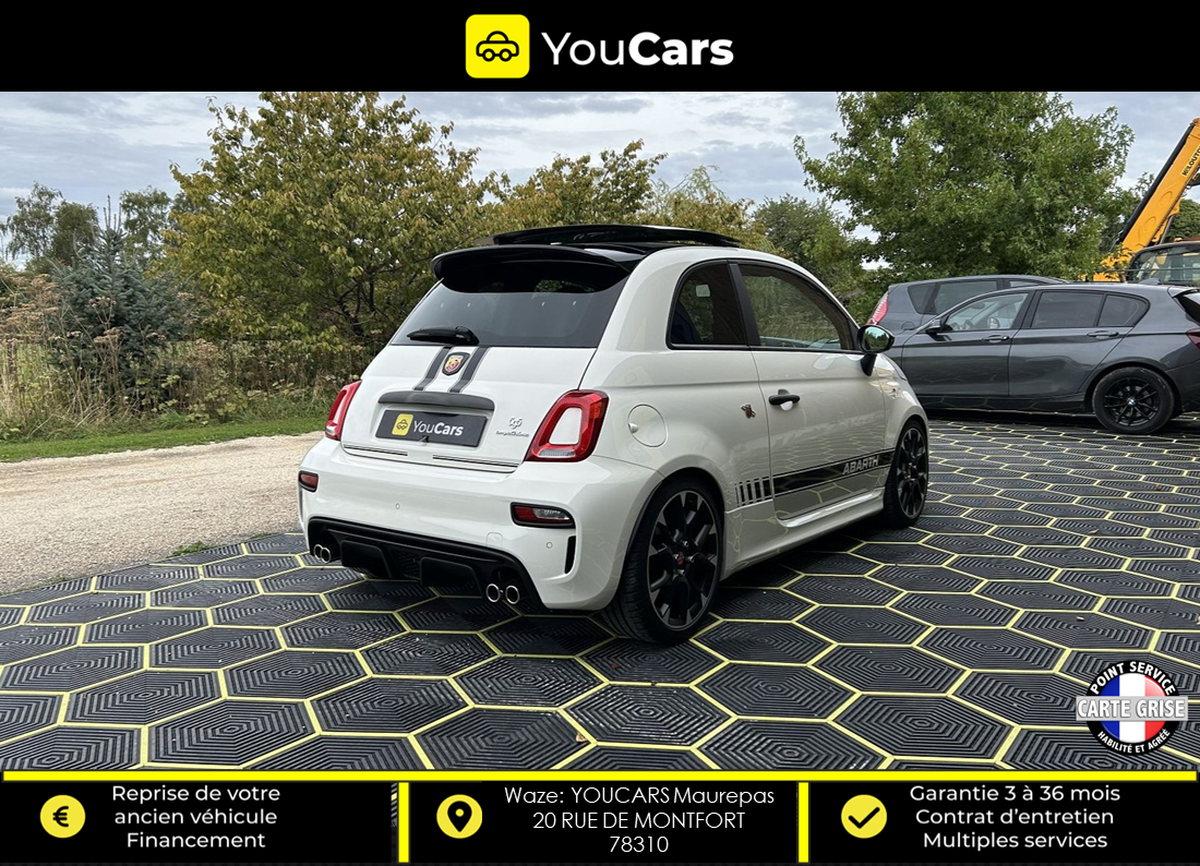 Fiat 500 Abarth 595 COMPETIZIONE MCA 1.4 TB 180 cv TOIT OUVRANT - ENTRETIEN FIAT - CARPLAY