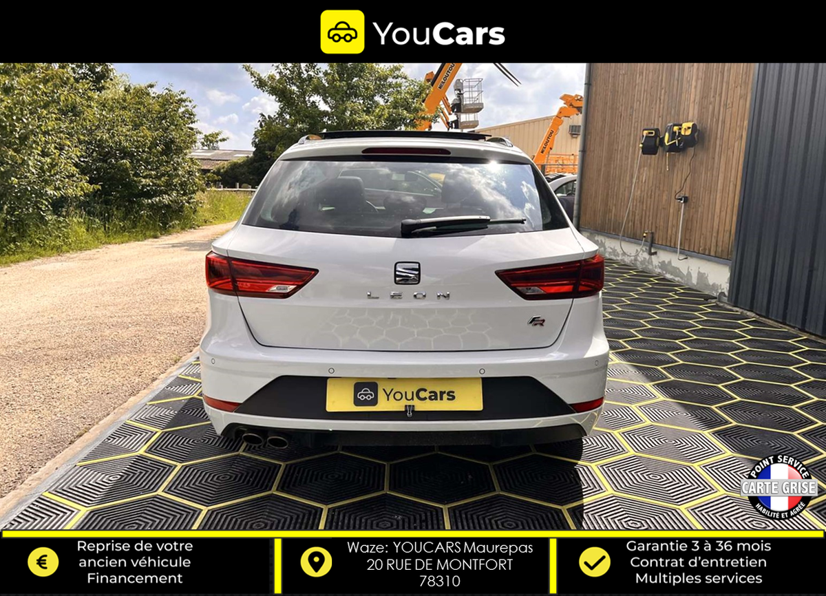 Seat Leon III ST Phase 2  FR 2.0 TFSI DSG7 190 cv Boîte auto TOIT OUVRANT APPLE CARPLAY