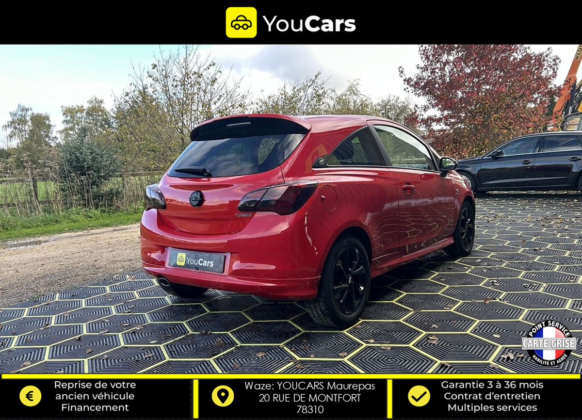 Opel Corsa E OPC LINE 3 Portes 1.4 i 101 cv FACTURE D'ENTRETIEN - ECRAN BLUETOOTH