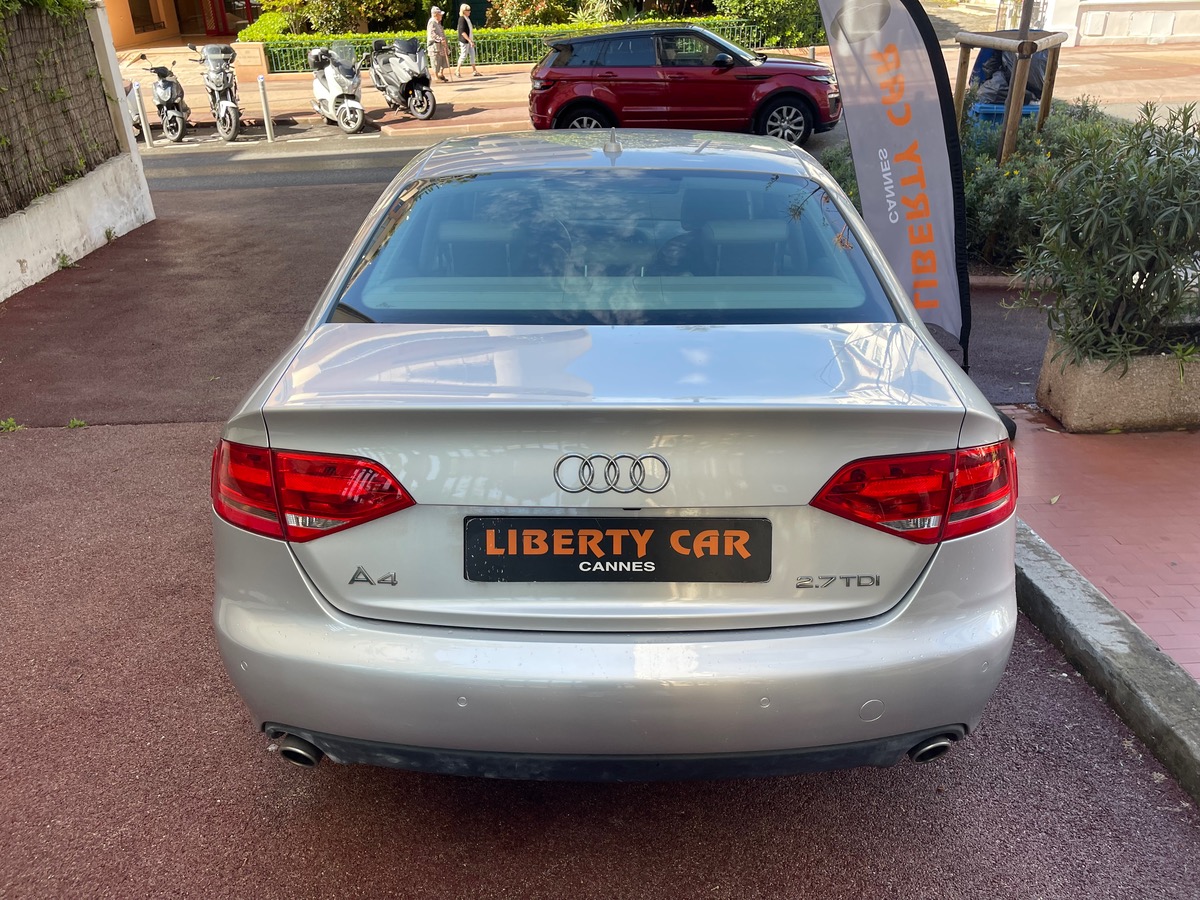 Audi A4 2.7 TDI V6 190 CV / Boite Auto / Intérieur Cuir Beige / Ecran GPS/ Caméra