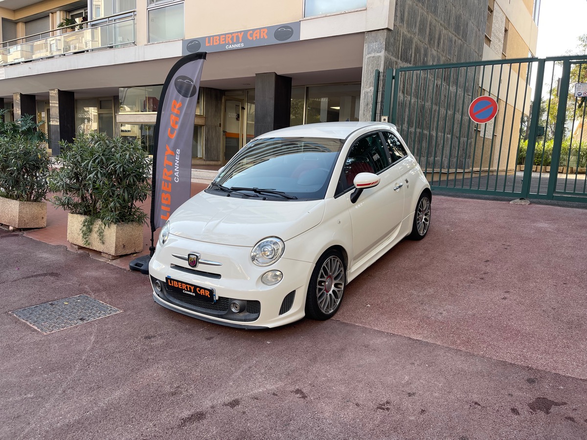 Abarth 500 160 CV Turismo / Reprogrammée Bio Ethanol / Intérieur Cuir Rouge