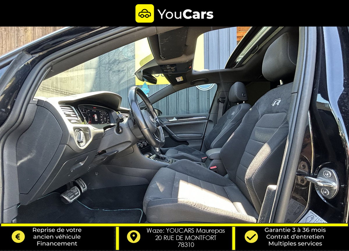 Volkswagen Golf VII 7 R 4Motion R 2.0 TFSi DSG7 300 cv BOITE AUTO - TOIT OUVRANT - VIRTUAL COCKPIT