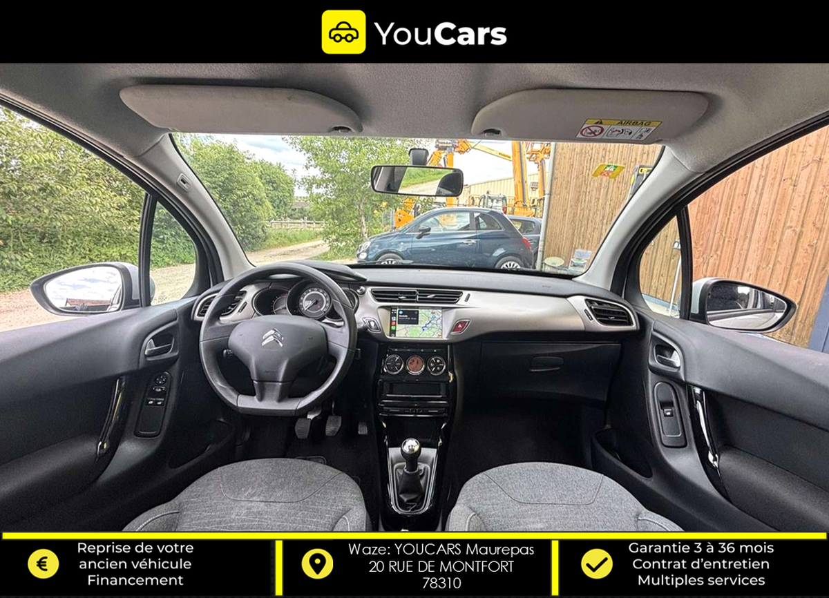 Citroën C3 1.6 BlueHDi 99 cv APPLE CARPLAY ENTRETIEN A JOUR