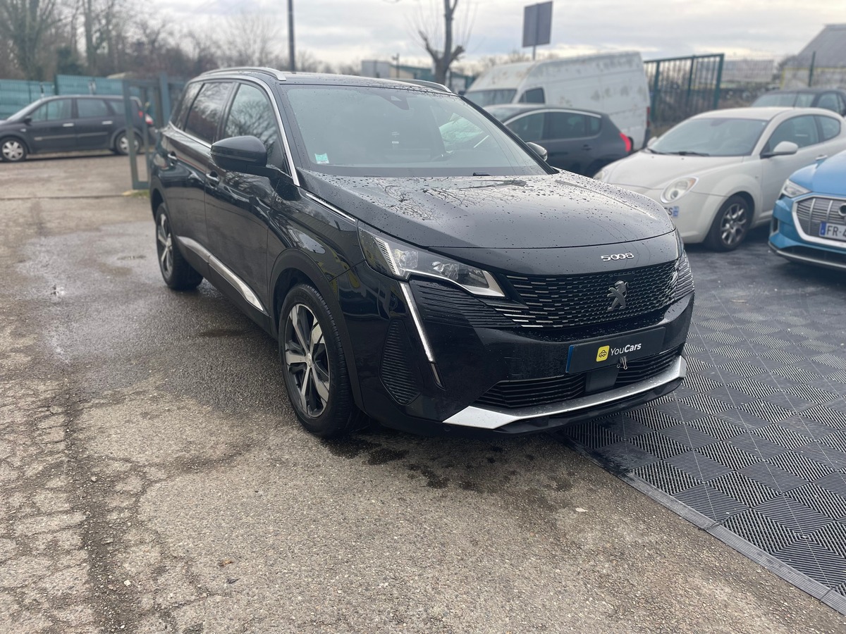 Peugeot 5008 GT 2.0 BlueHDi EAT8 177cv Boîte auto CARPLAY - RIEN A PREVOIR - DEMARRAGE SANS CLE