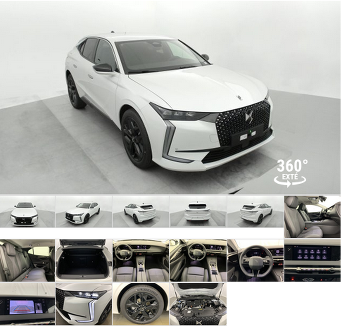 DS DS 4 BlueHDi 130 EAT8 Pallas Blanc Nacré  Prix catalogue 43 450,00 € TTC