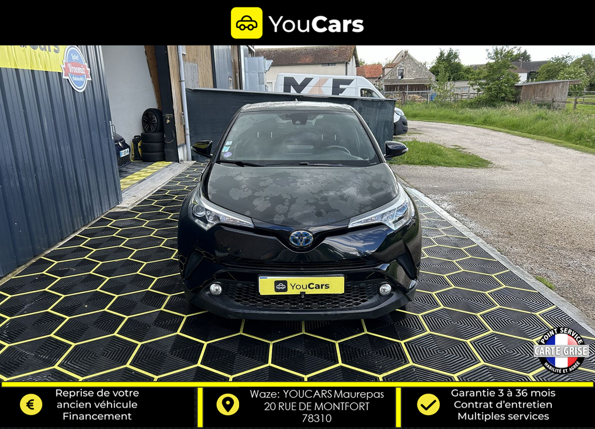 Toyota C-HR GRAPHIC 1.8 VVT-i 122 HSD Hybrid ENTRETIEN EXCLUSIF TOYOTA - SIEGES CHAUFFANTS AV