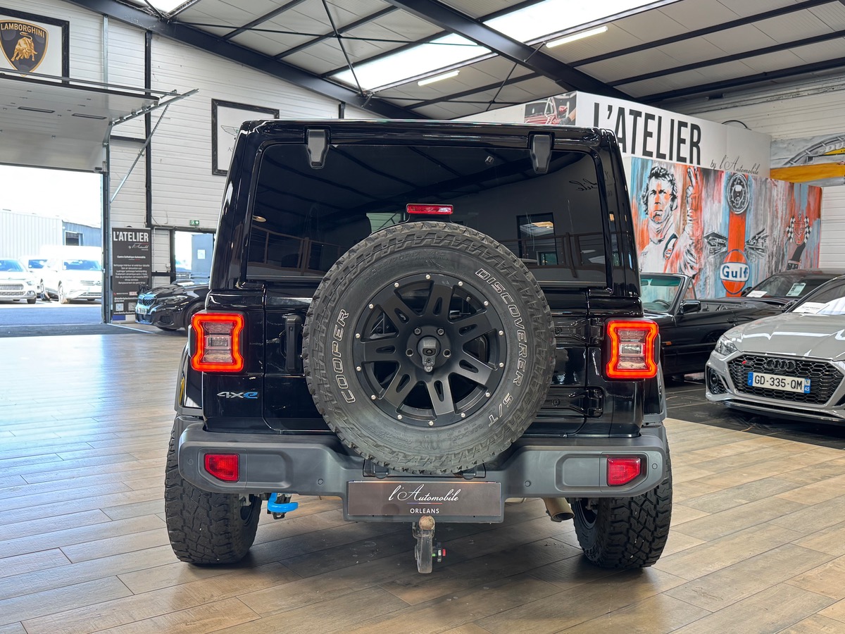 Jeep Wrangler 4XE 380CV UNLIMITED 4X4 OVERLAND JANTE RIDGE RUGGED 17°/CAM/ALPINE