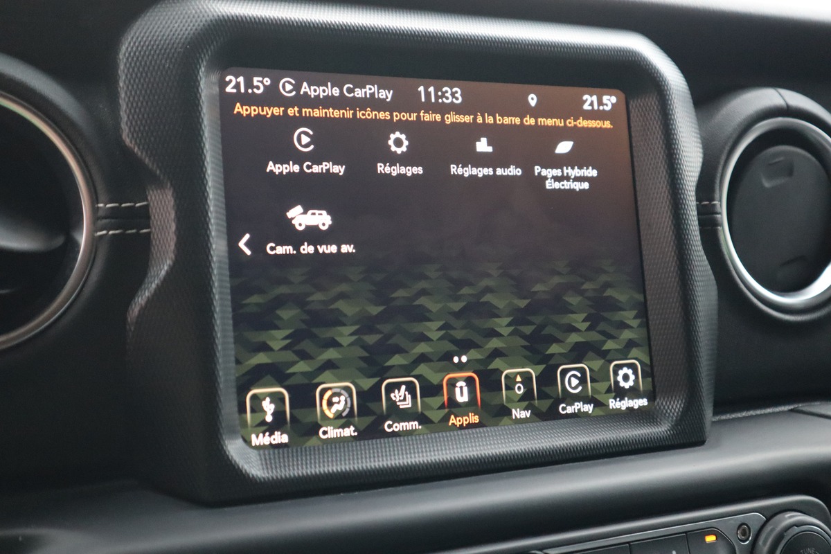 Jeep Wrangler Unlimited 4XE 4WD 272 cv Hybride rechargeable - Apple CarPlay - 1 ère main